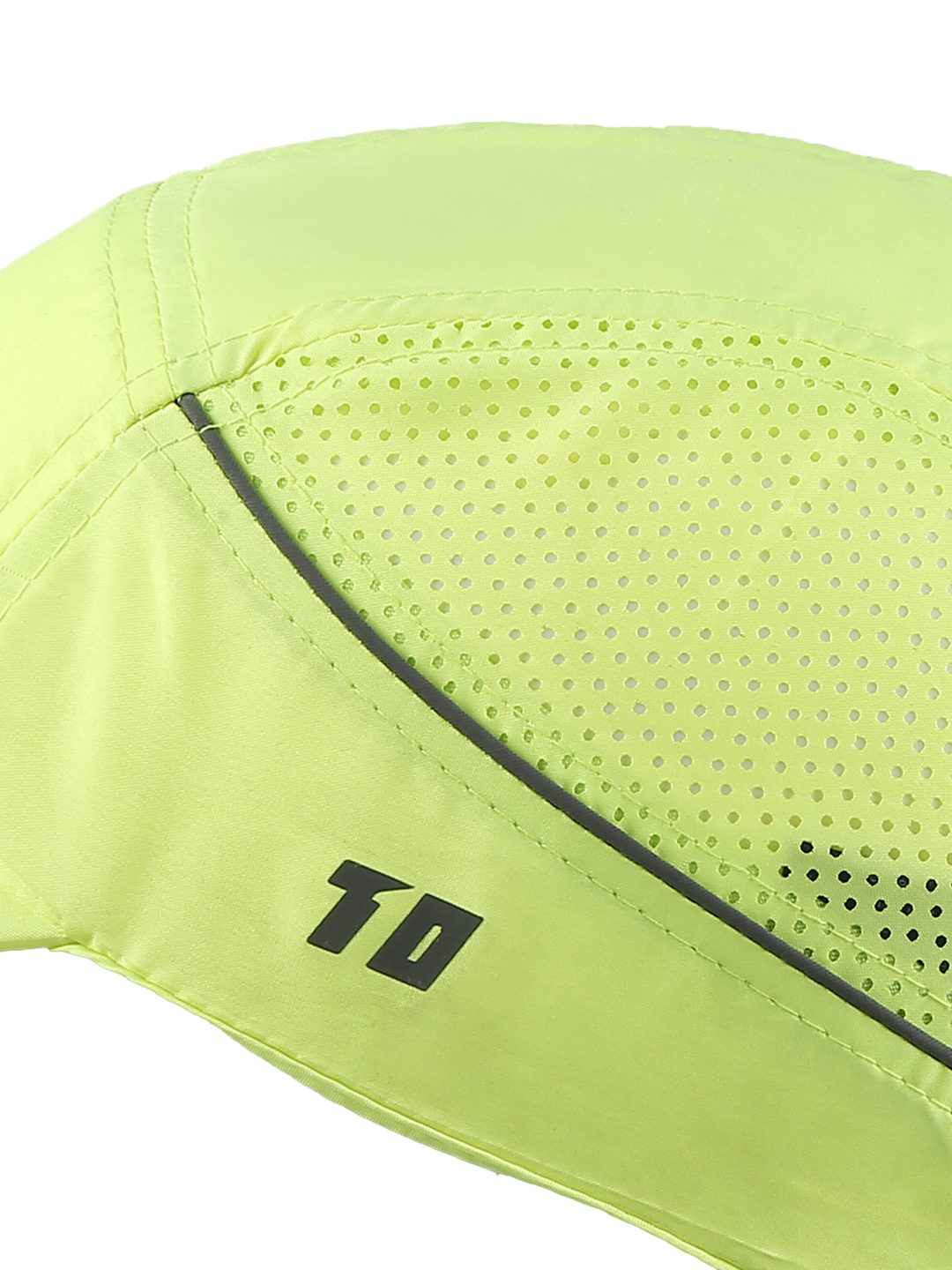 T10 Unisex Neon Green Adjustable Flyer Cap with Velcro Patch (8)