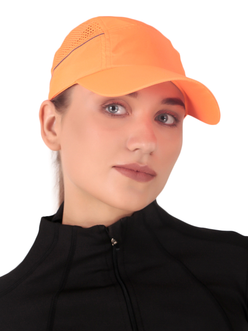 T10 Unisex Polyester Velcro Closure Flyer Orange Cap (3)