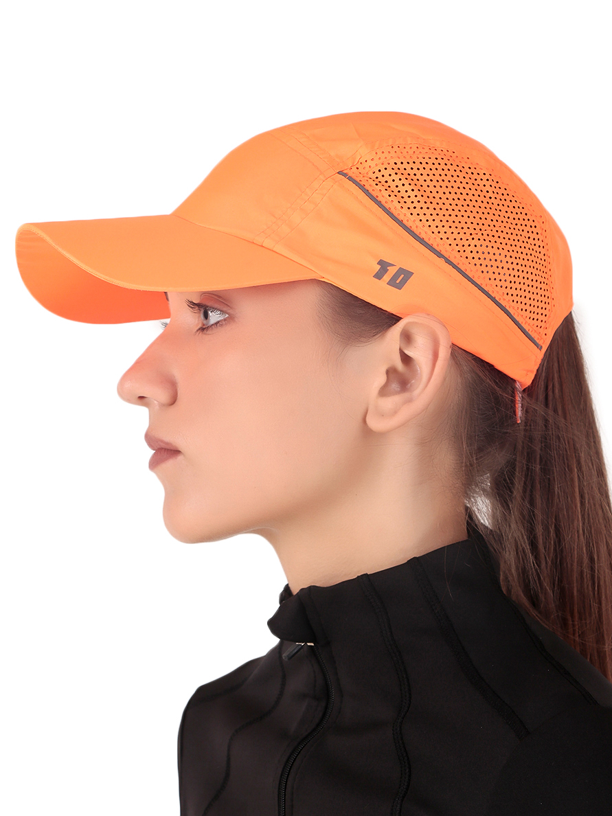 T10 Unisex Polyester Velcro Closure Flyer Orange Cap (5)