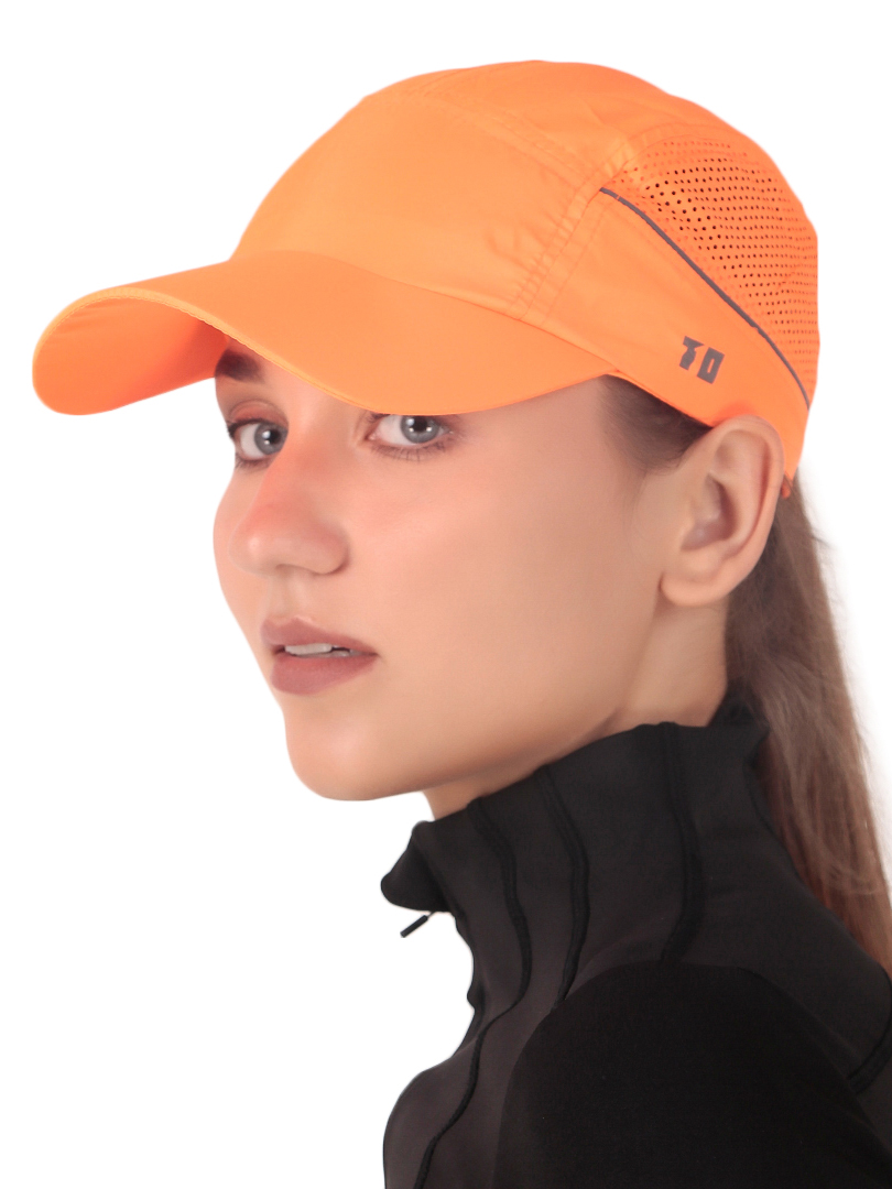 T10 Unisex Polyester Velcro Closure Flyer Orange Cap (6)