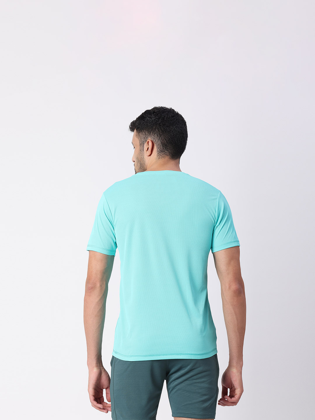 Technosport Men Aqua Ocean Solid Round Neck Active Odour-free T-Shirt (4)