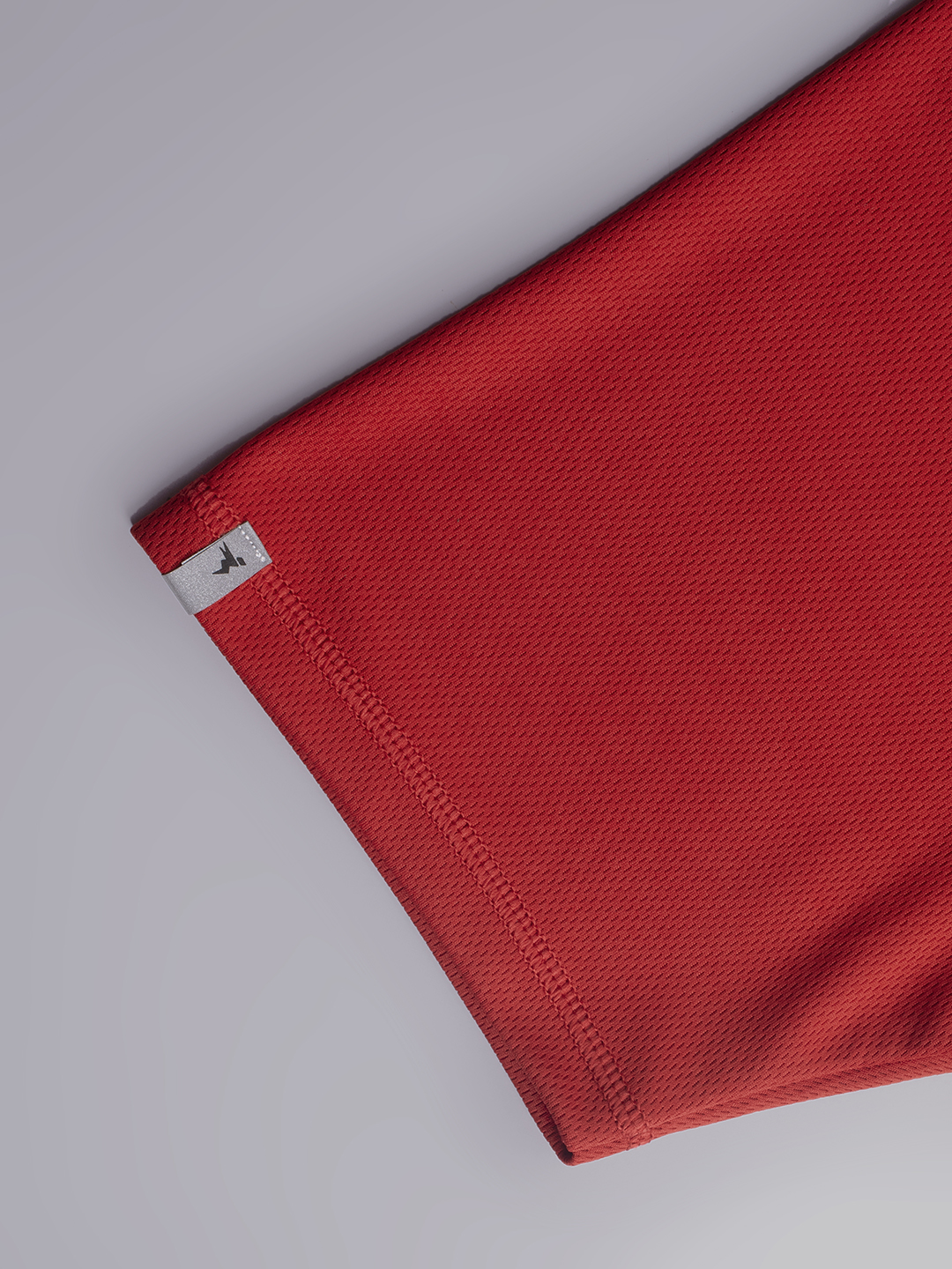 Technosport Men Berry Red Knitted active odour-free Crewneck Half Sleeve Solid T-Shirt (17)