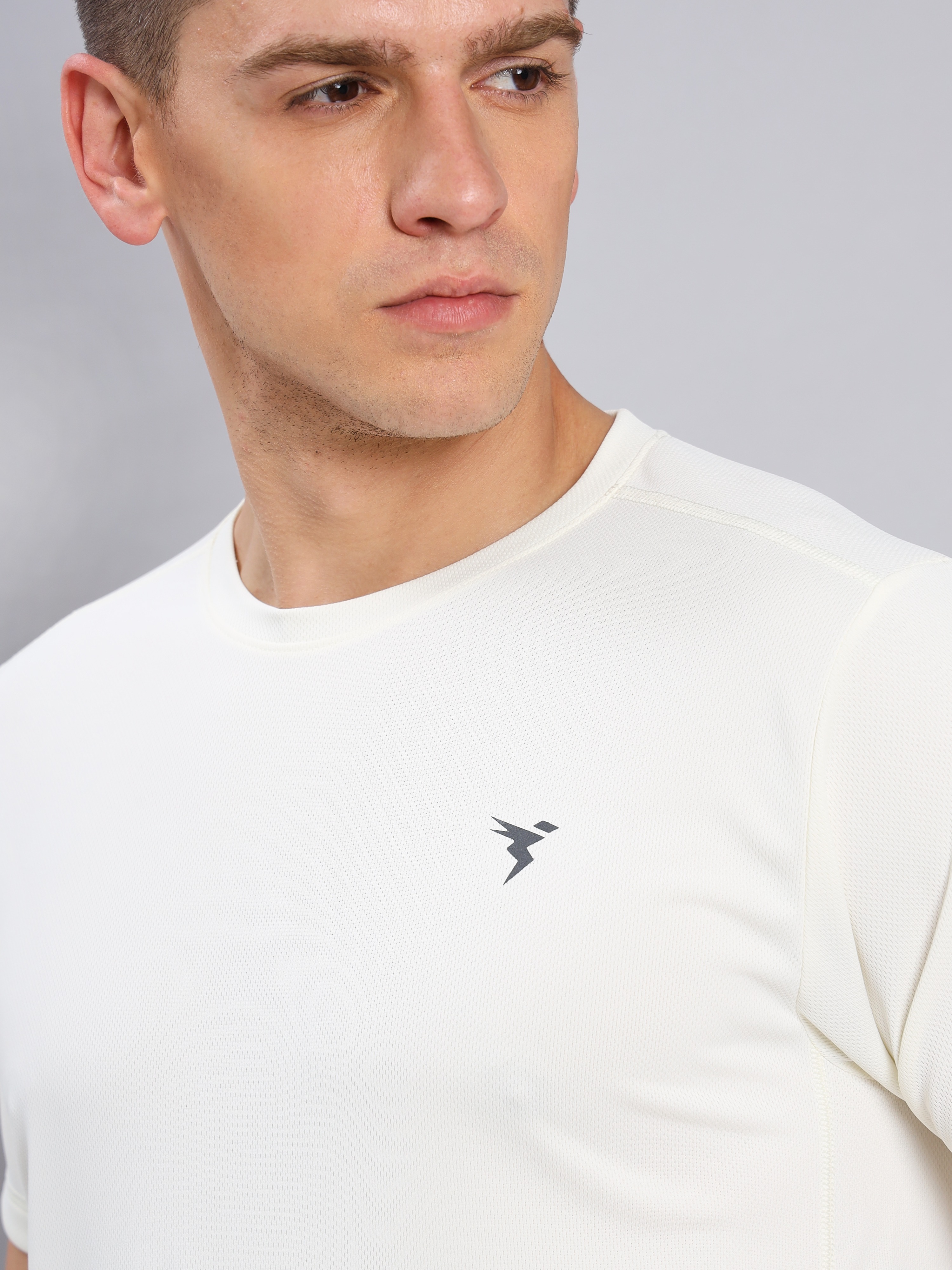 Technosport Men Black and White Polyester Solid T-Shirt - Pack of 2 (7)