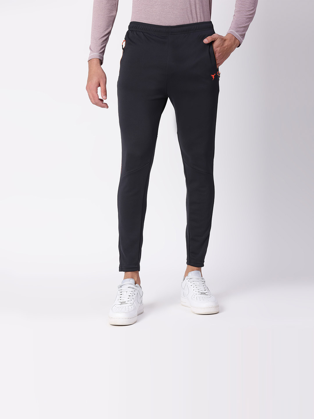 Technosport Men Black Regular Fit Active odour-free Track pants (1)