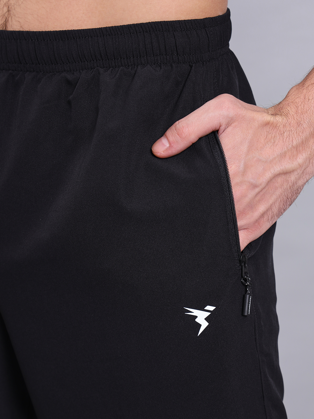 Technosport Men Black Solid Woven Trackpant (11)