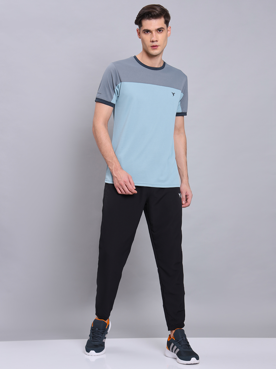 Technosport Men Black Solid Woven Trackpant (5)