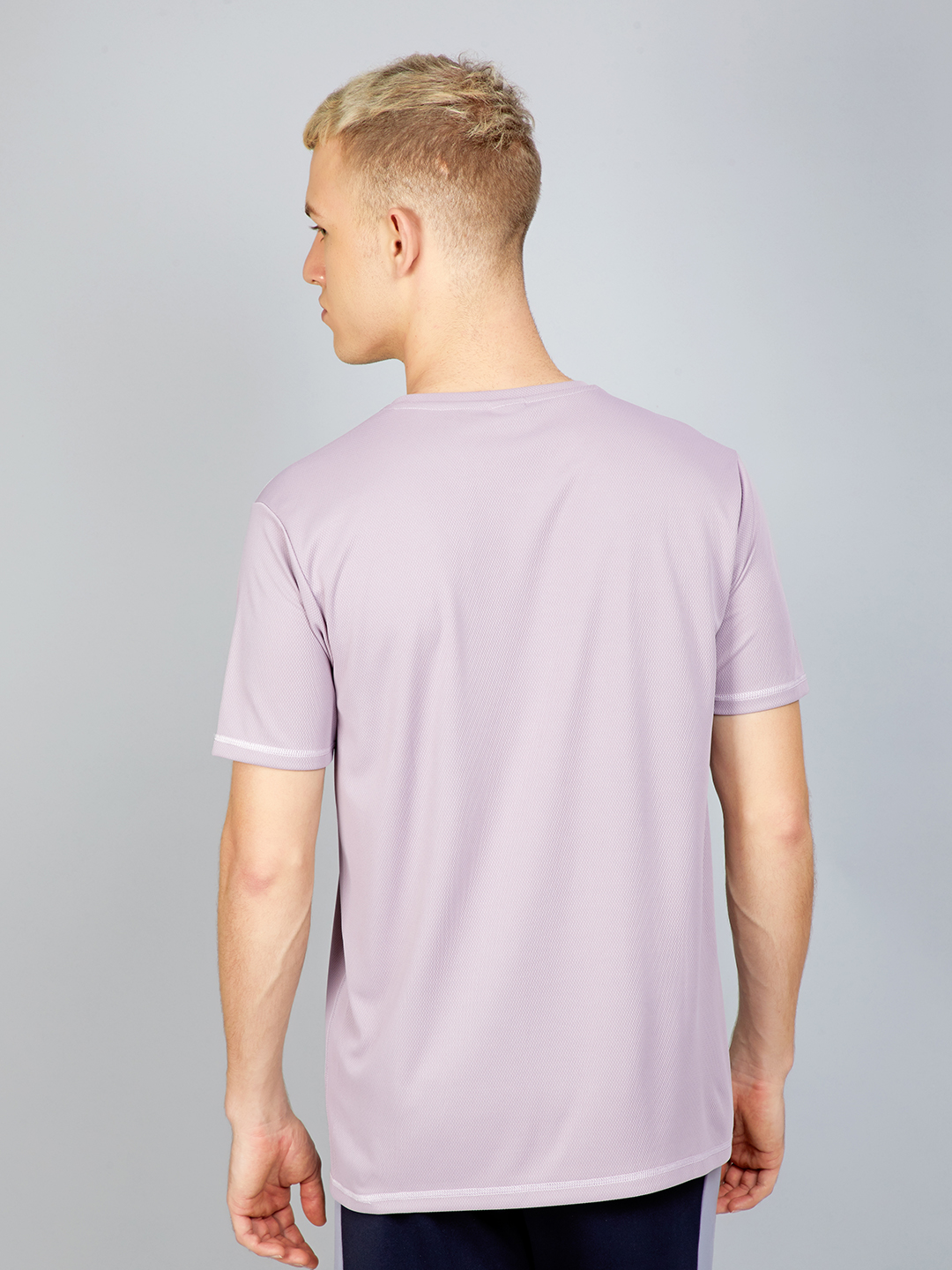 Technosport Men Blackcurrant Knitted active odour-free Crewneck Half Sleeve T-Shirt (2)