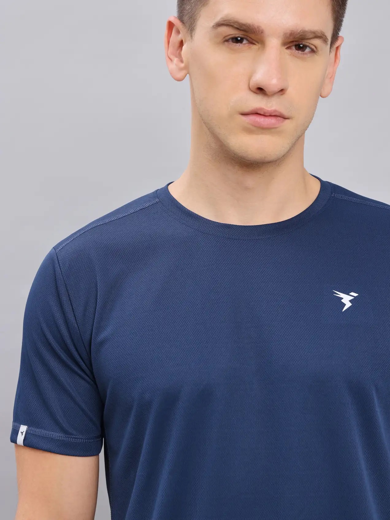Technosport Men Blue and Navy Blue Solid T-Shirt - Pack of 2 (8)