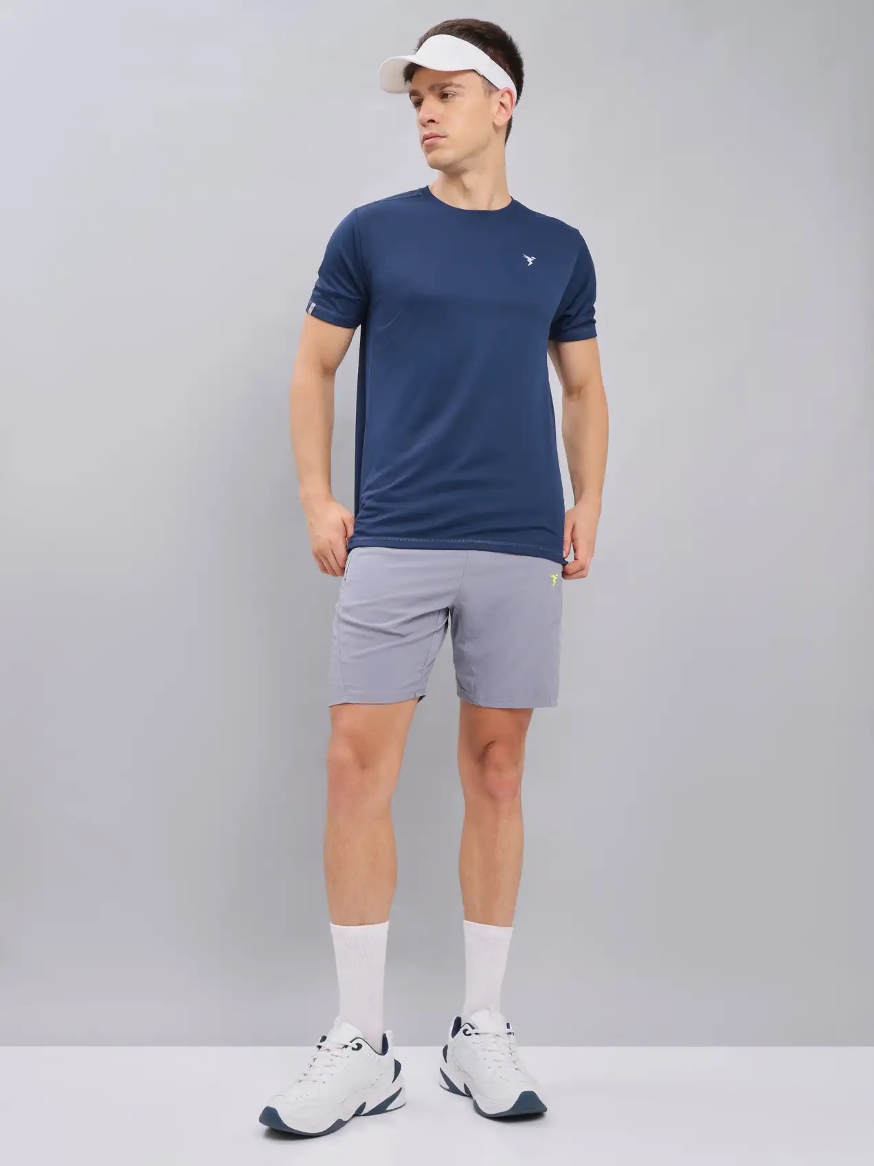 Technosport Men Blue and Navy Blue Solid T-Shirt - Pack of 2 (9)