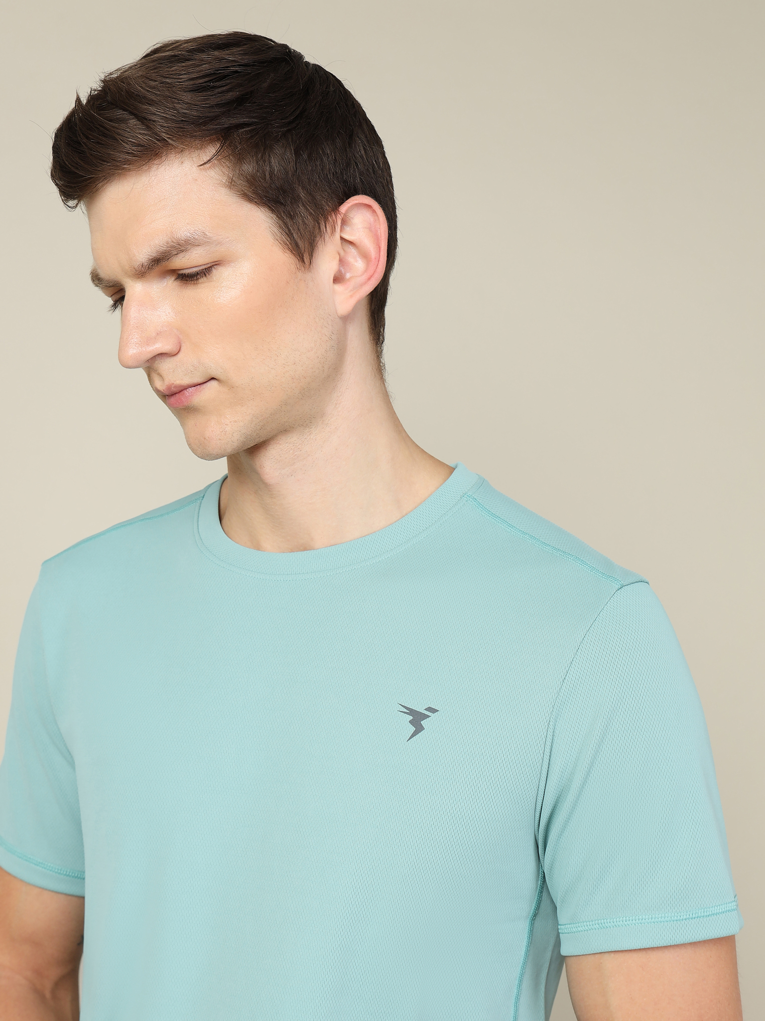 Technosport Men Crew Neck Half Sleeve Round Neck Polyester Cotflex Green T-Shirt (4)