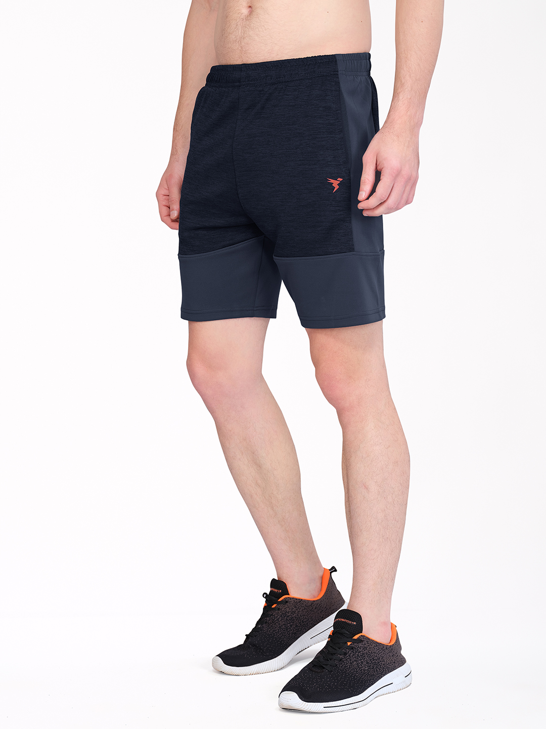 Technosport Men Dark Carbon Melange Shorts (3)