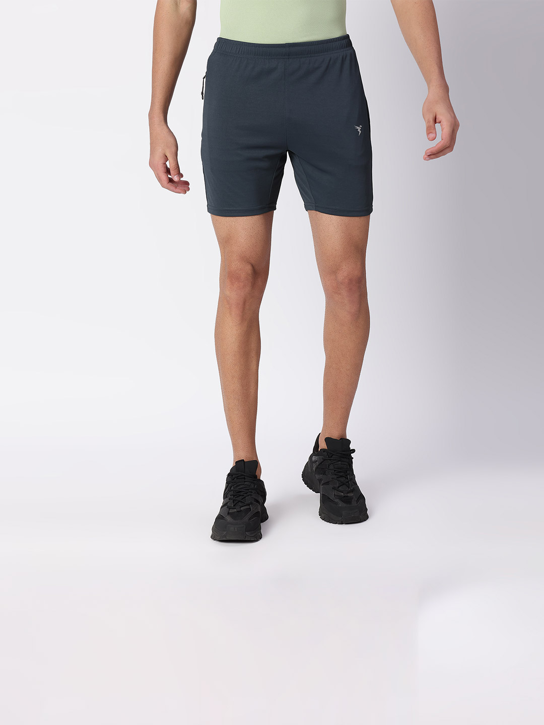 Technosport Men Dark Carbon Regular Fit Active odour-free shorts (1)