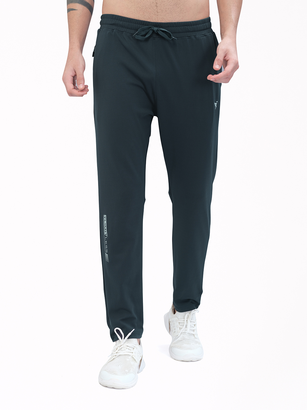 Technosport Men Dark Carbon Solid Trackpant (1)