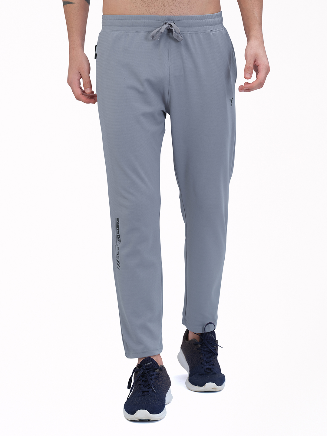 Technosport Men Light Grey Solid Trackpant (1)