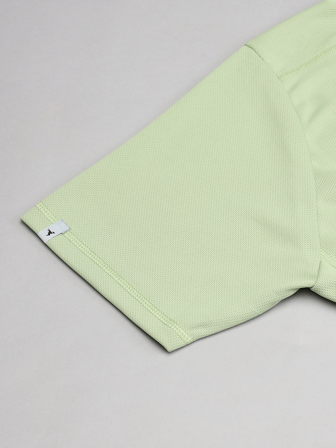 Technosport Men Light Lime Round Neck Antimicrobial Slim Fit T-shirt (7)