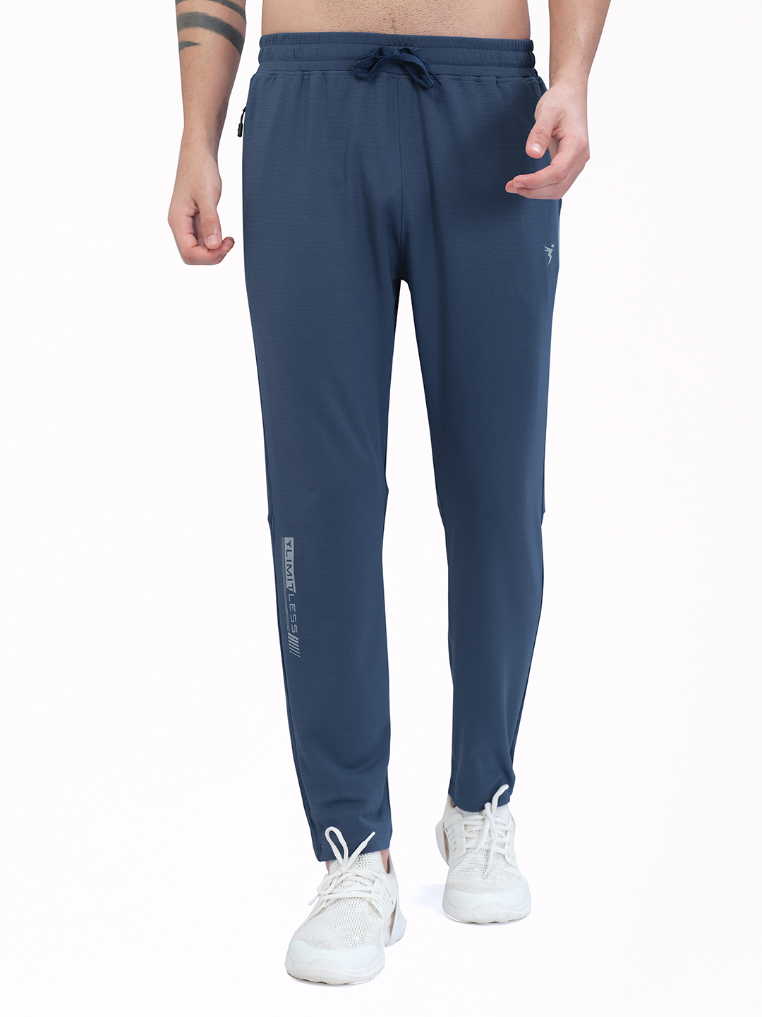 Technosport Men Light Navy Solid Trackpant (1)