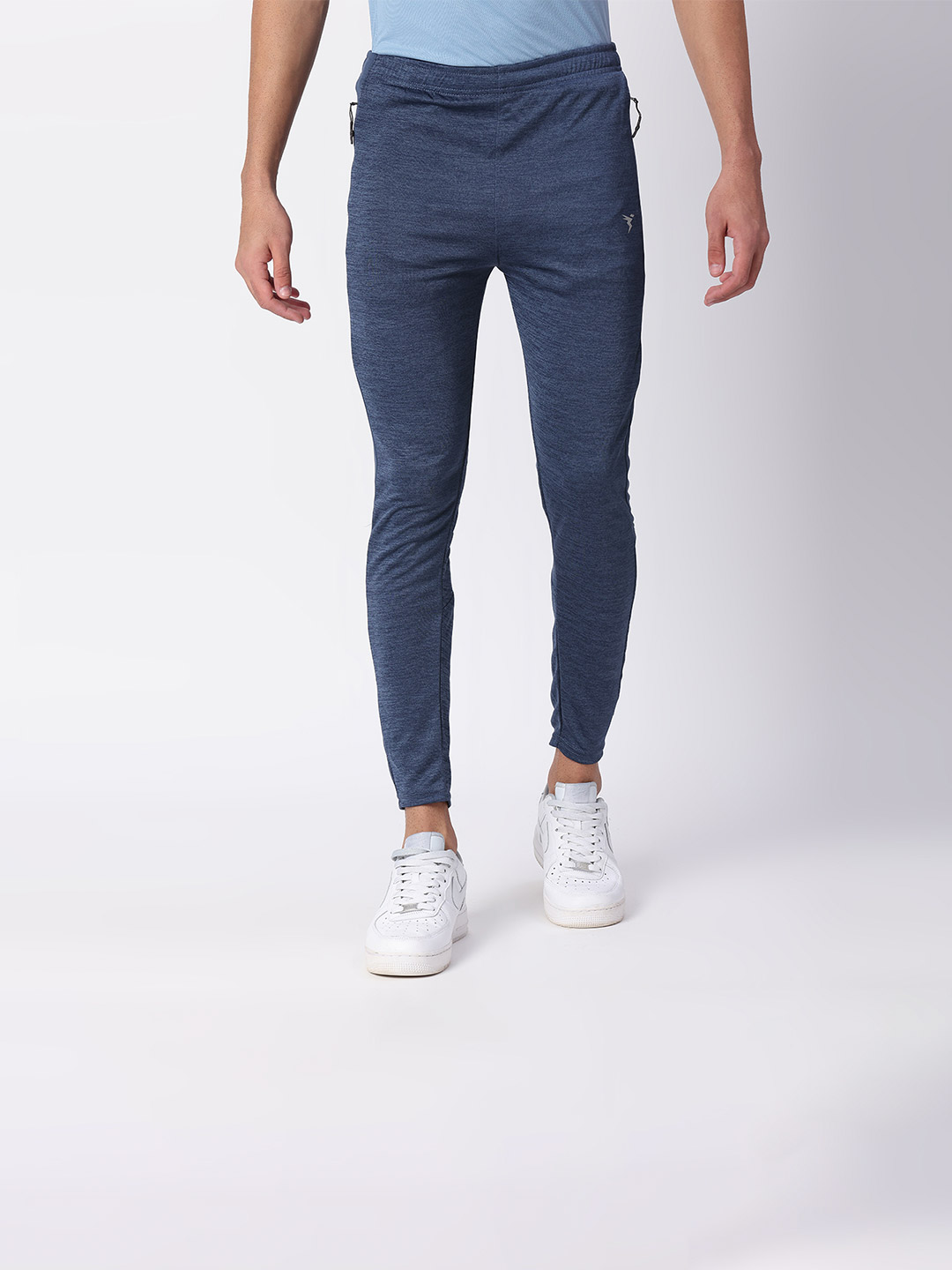 Technosport Men Lt Navy Melange  Regular Fit Active odour-free Track pants (1)