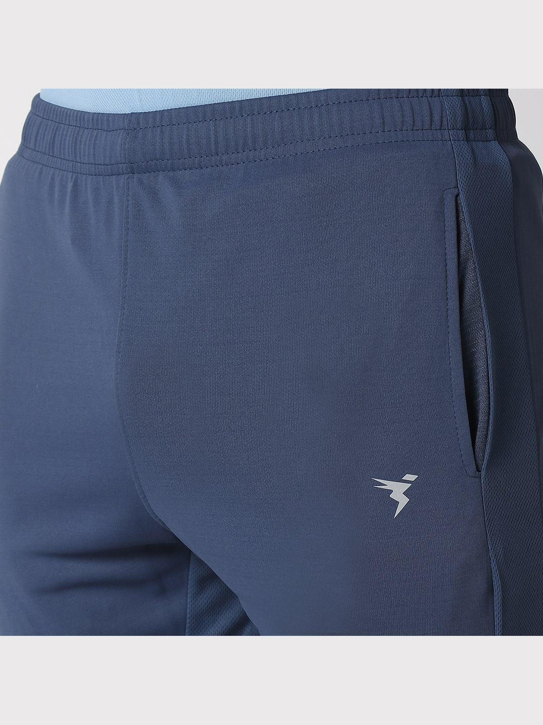 Technosport Men Lt Navy Regular Fit Active odour-free shorts (1)