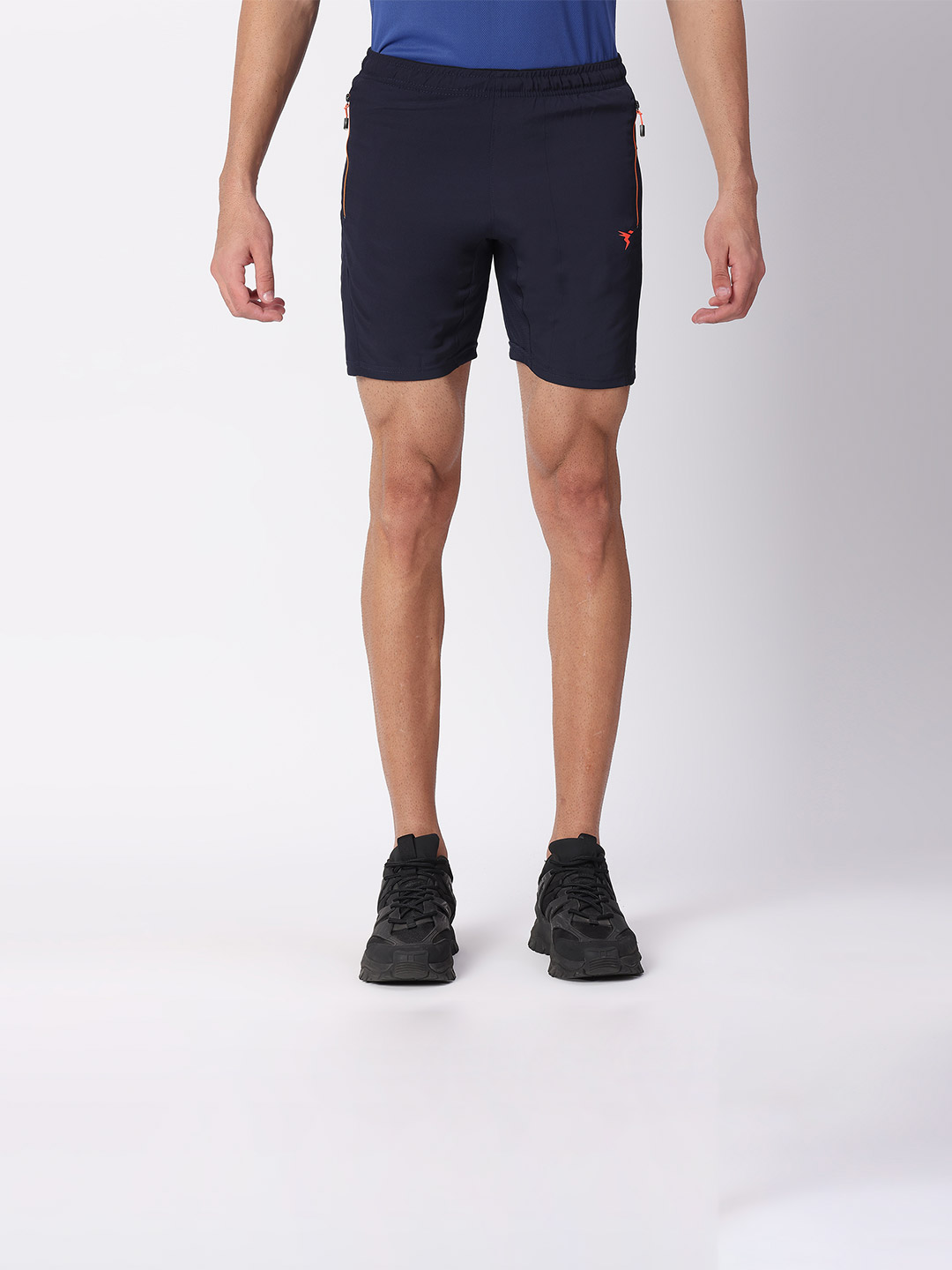 Technosport Men Navy Solid Active Odour-free Shorts (1)