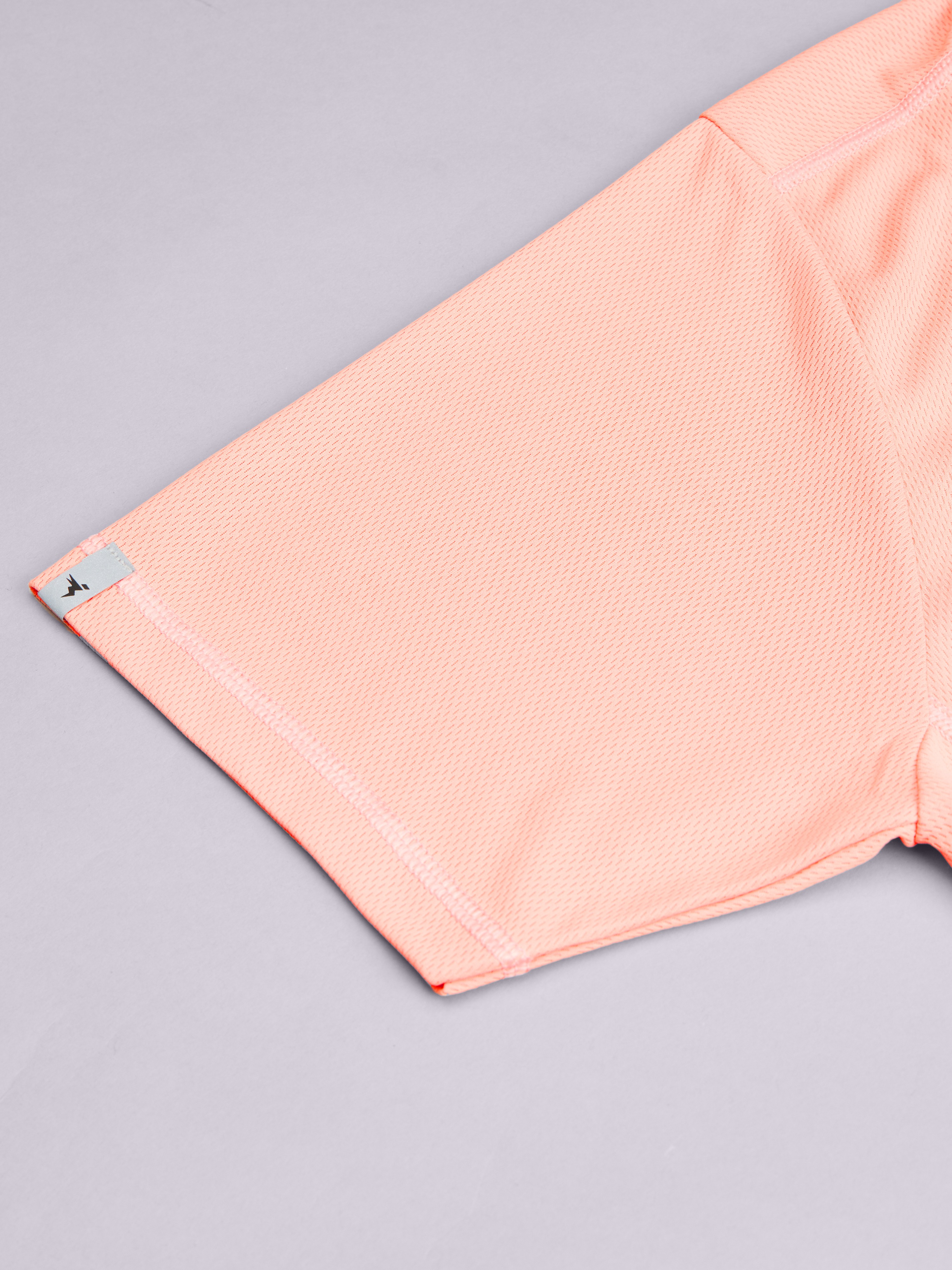 Technosport Men Peach Antimicrobial Slim Fit T-shirt (8)