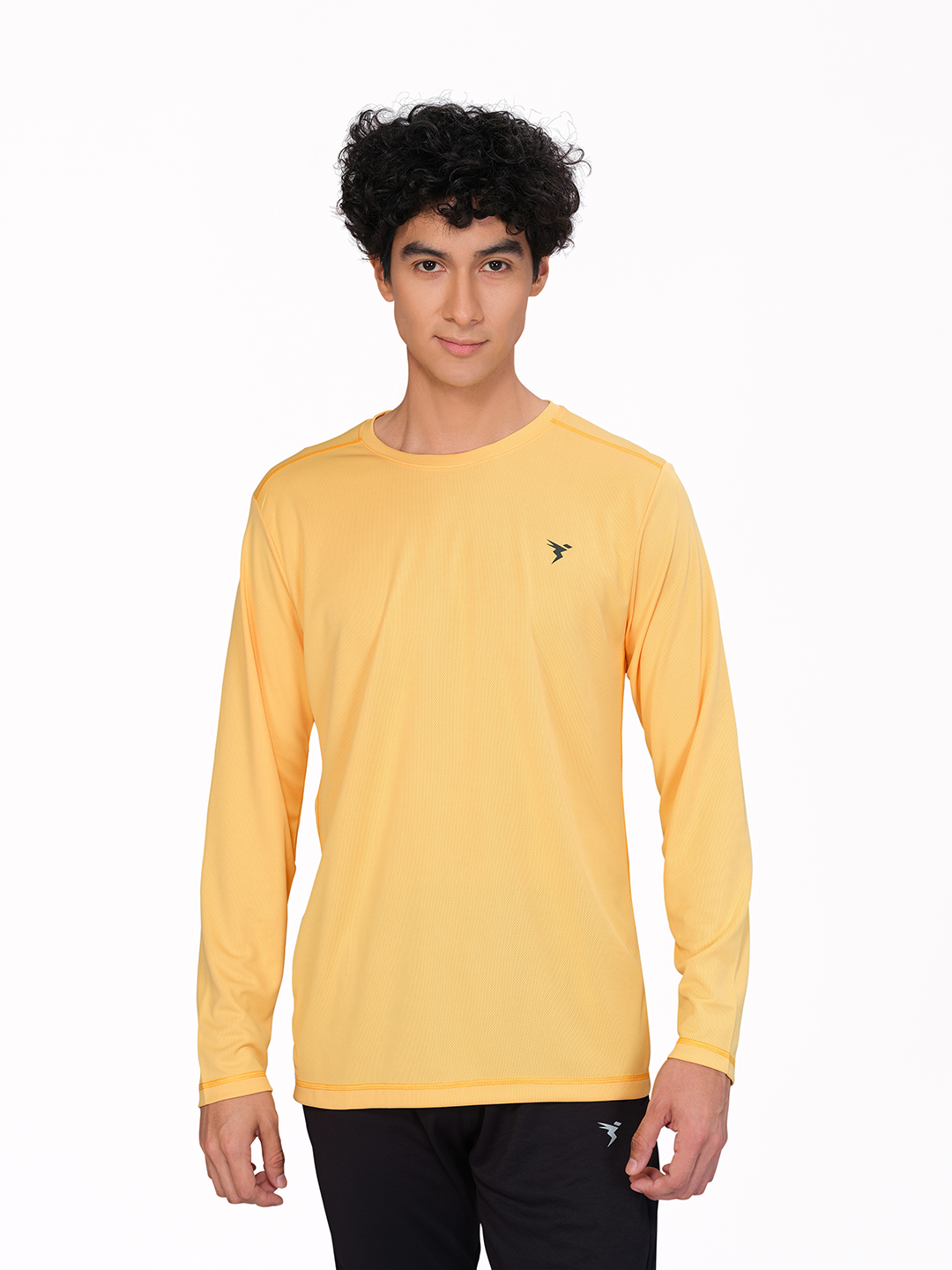 Technosport Men Pineapple Crew Neck Solid Full Sleeves T-Shirts (1)