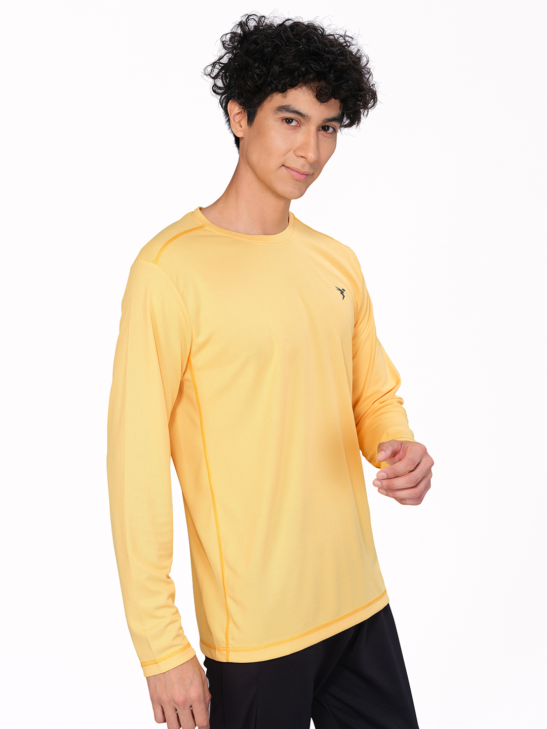 Technosport Men Pineapple Crew Neck Solid Full Sleeves T-Shirts (4)