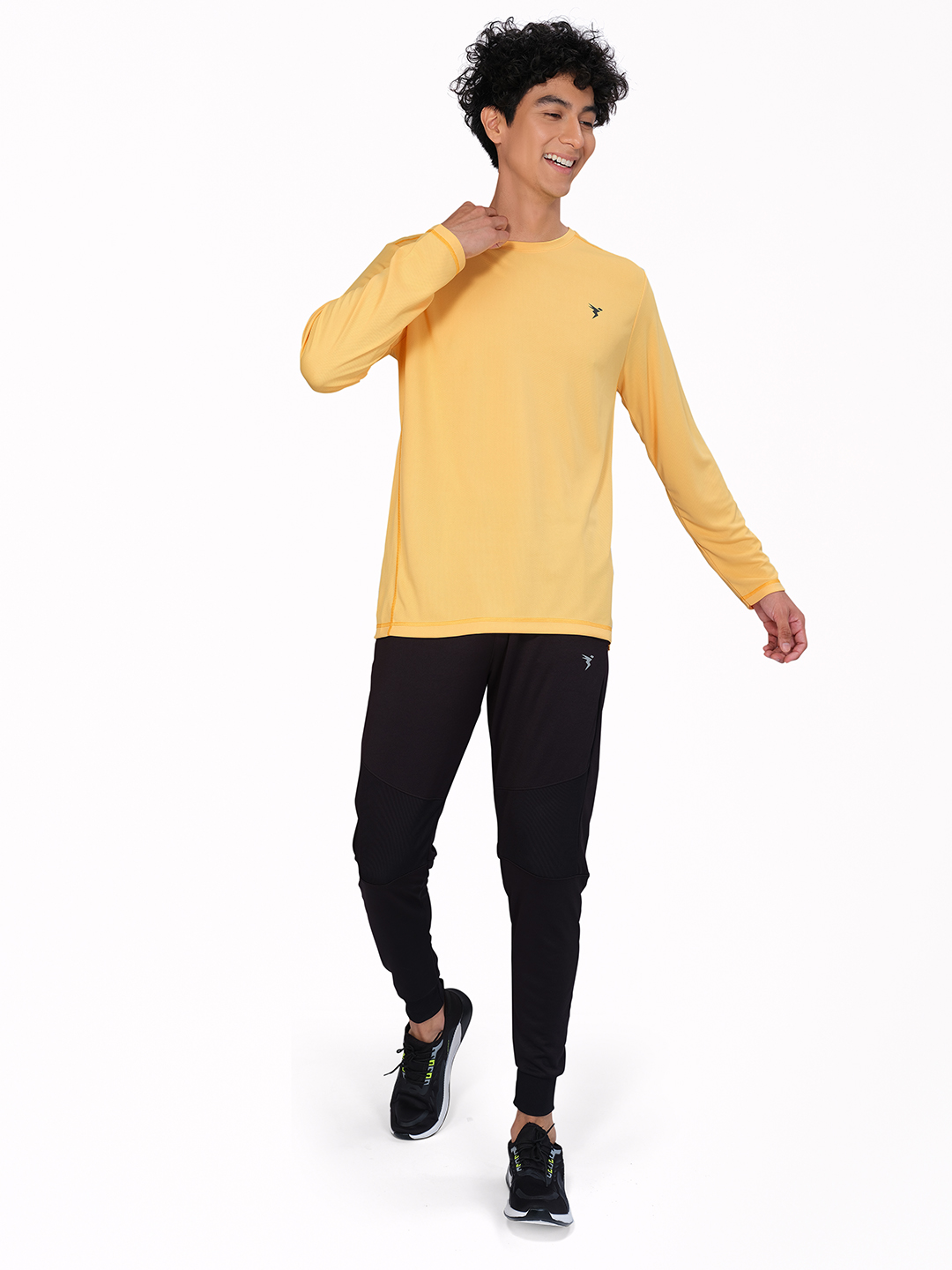 Technosport Men Pineapple Crew Neck Solid Full Sleeves T-Shirts (5)