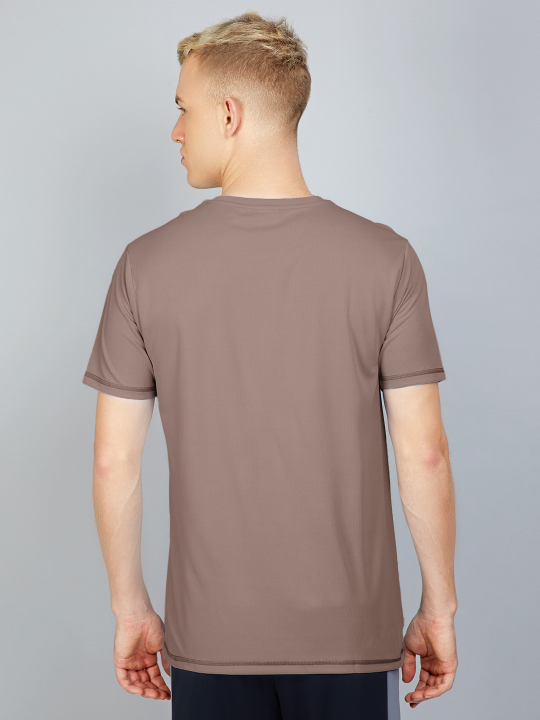Technosport Men Rose and Yellow Solid Half Sleeves Round Neck Polyester T-Shirt (Pack of 2) (6)