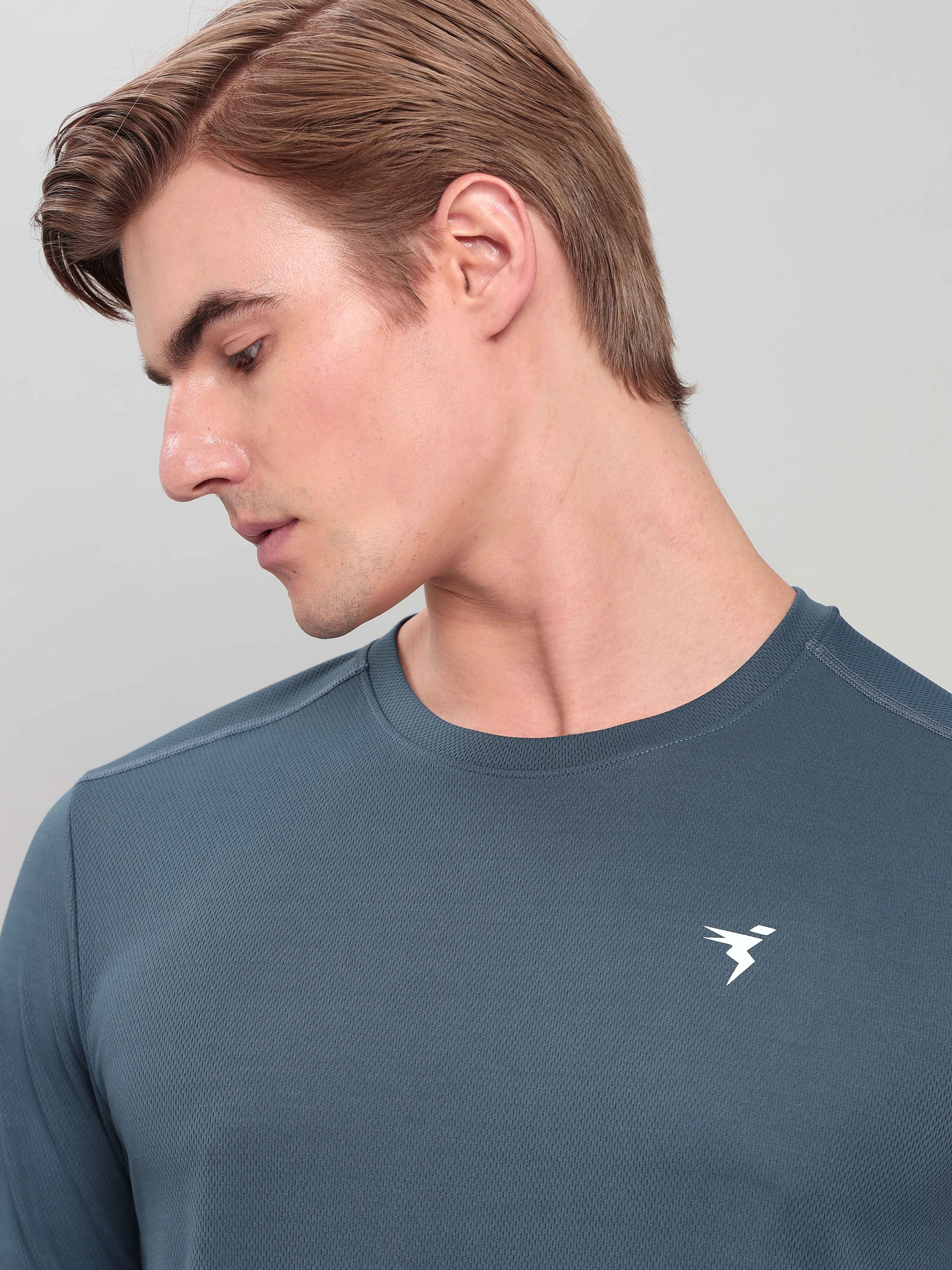 Technosport Men Turbulence Knitted active odour-free Crewneck Half Sleeve T-Shirt (11)
