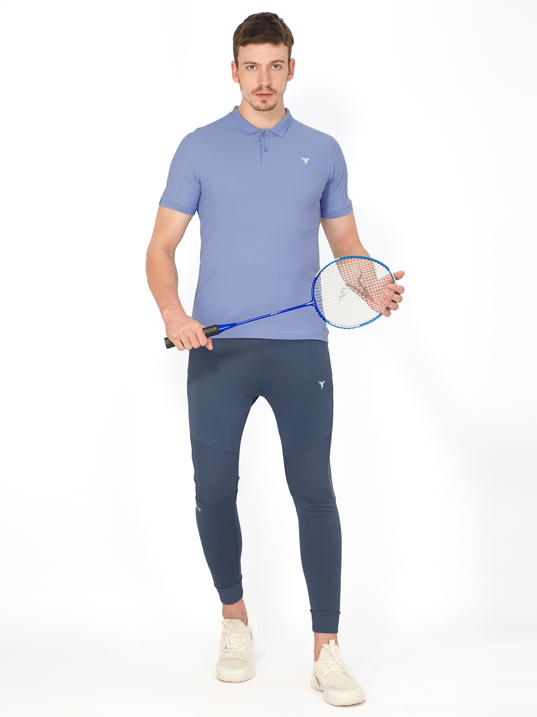 Technosport Mens Knitted active odour-free Half Sleeve Polo Collar T-shirt - Scale Blue (4)