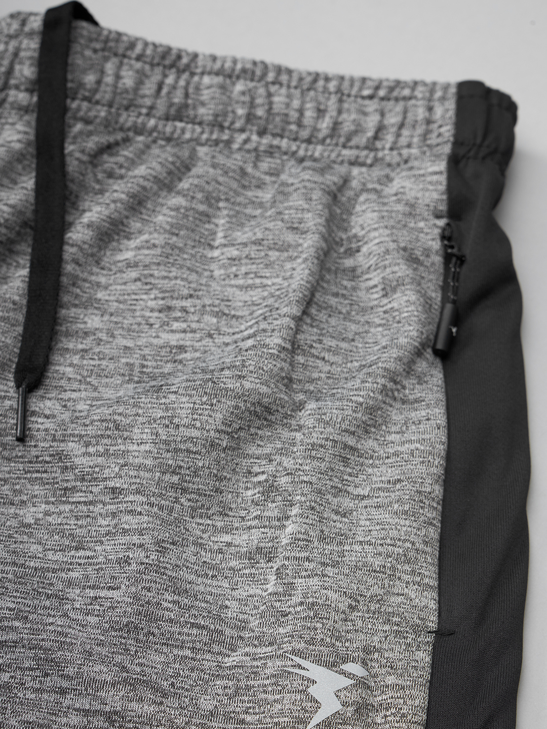 Technosport Mens Knitted active odour-free Melange Slim-Fit Track Pants - Grey (9)