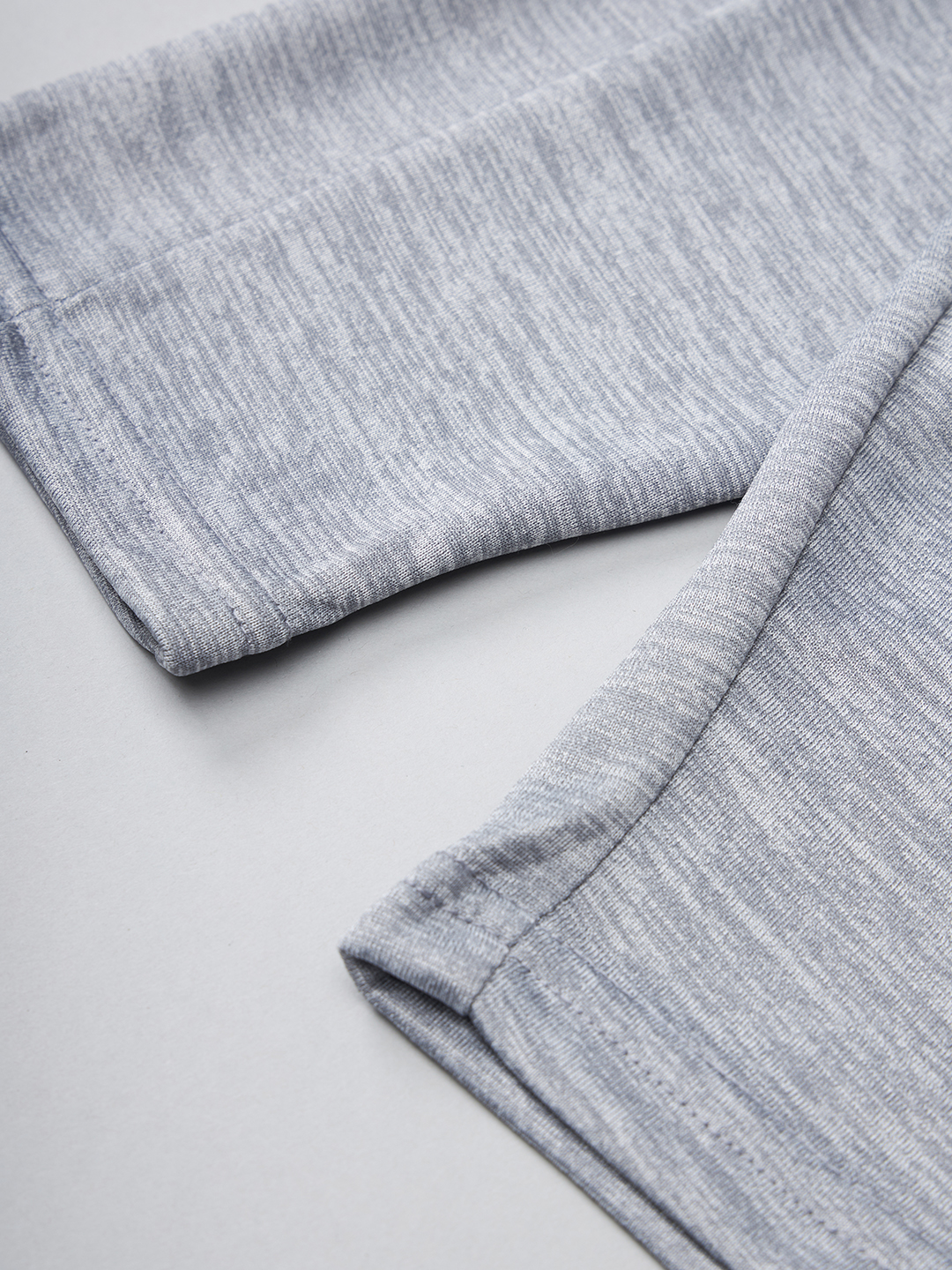 Technosport Mens Knitted active odour-free Melange Slim-Fit Track Pants - Light Grey (7)