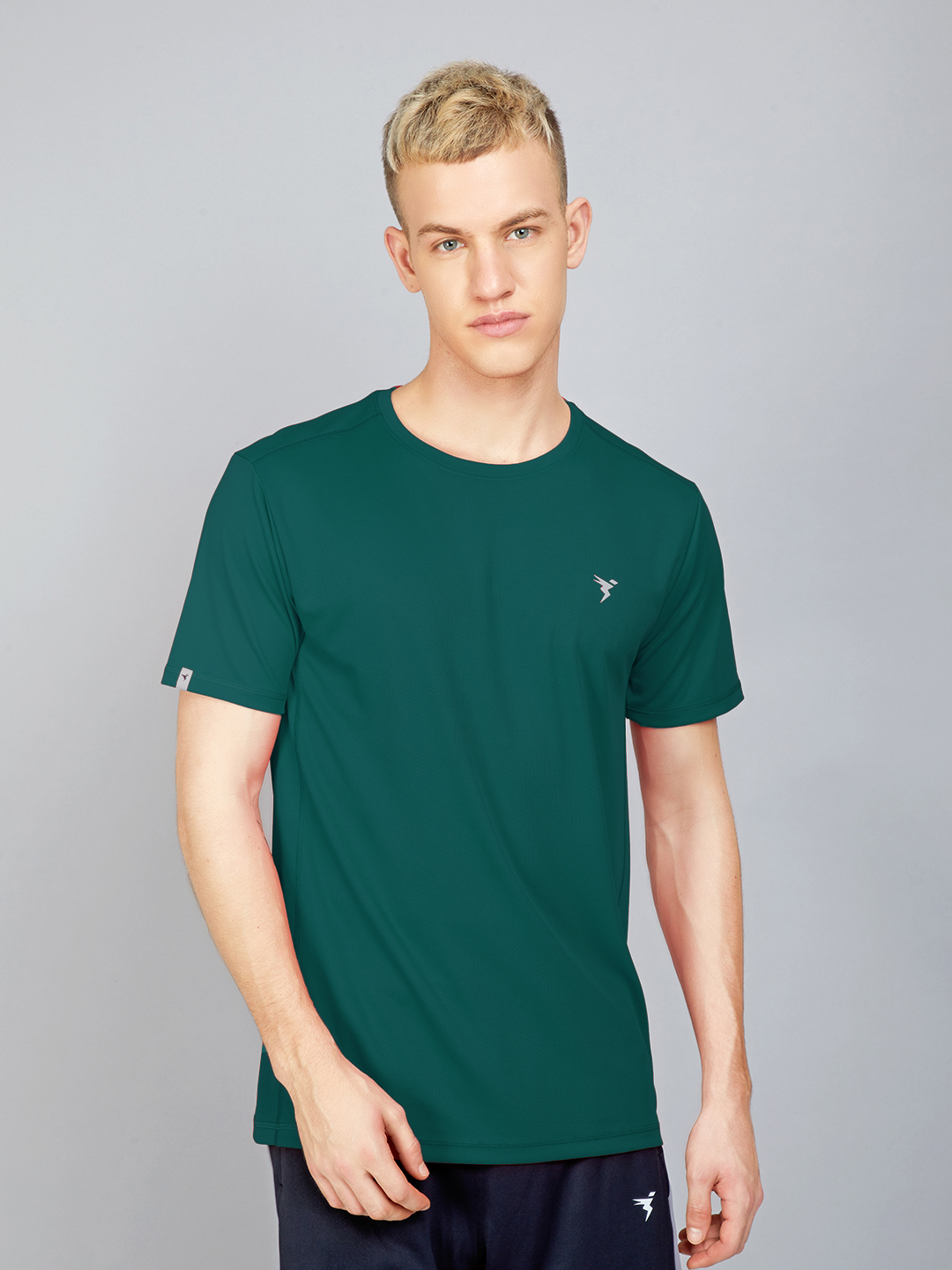 Technosport Mens Storm Knitted active odour-free Crewneck Half Sleeve T-Shirt (1)