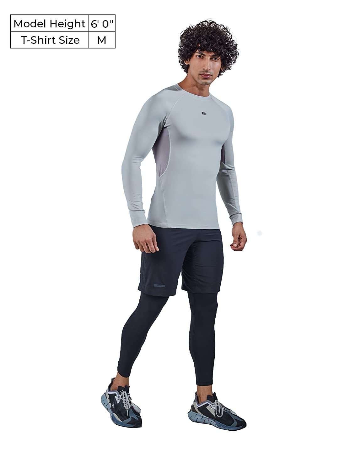 The Souled Store Men's Gray Solid Compression T-Shirt (3)