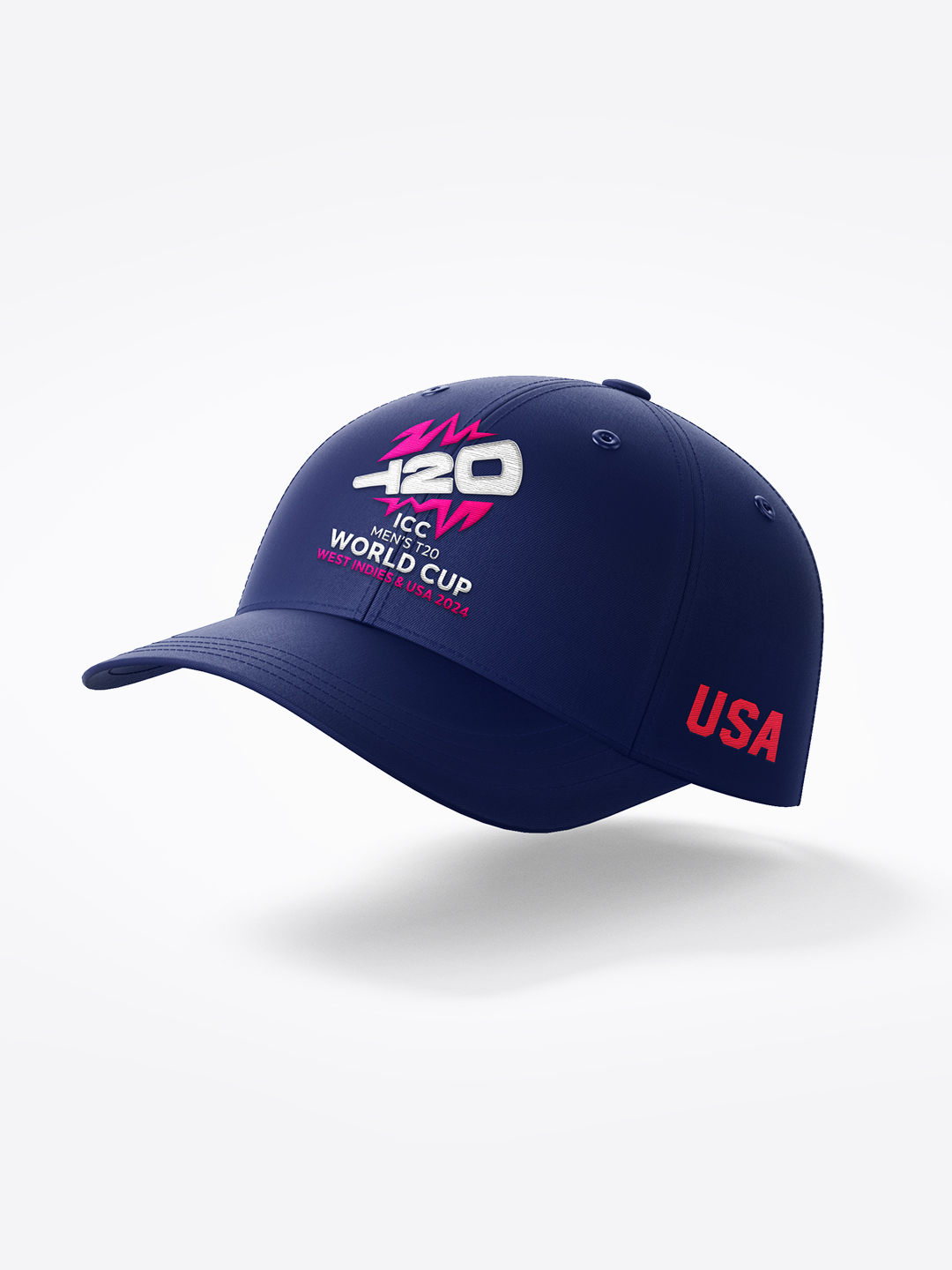 USA ICC Men's T20 WC-24 Navy Blue Embroidered Team USA Baseball Cap (1)