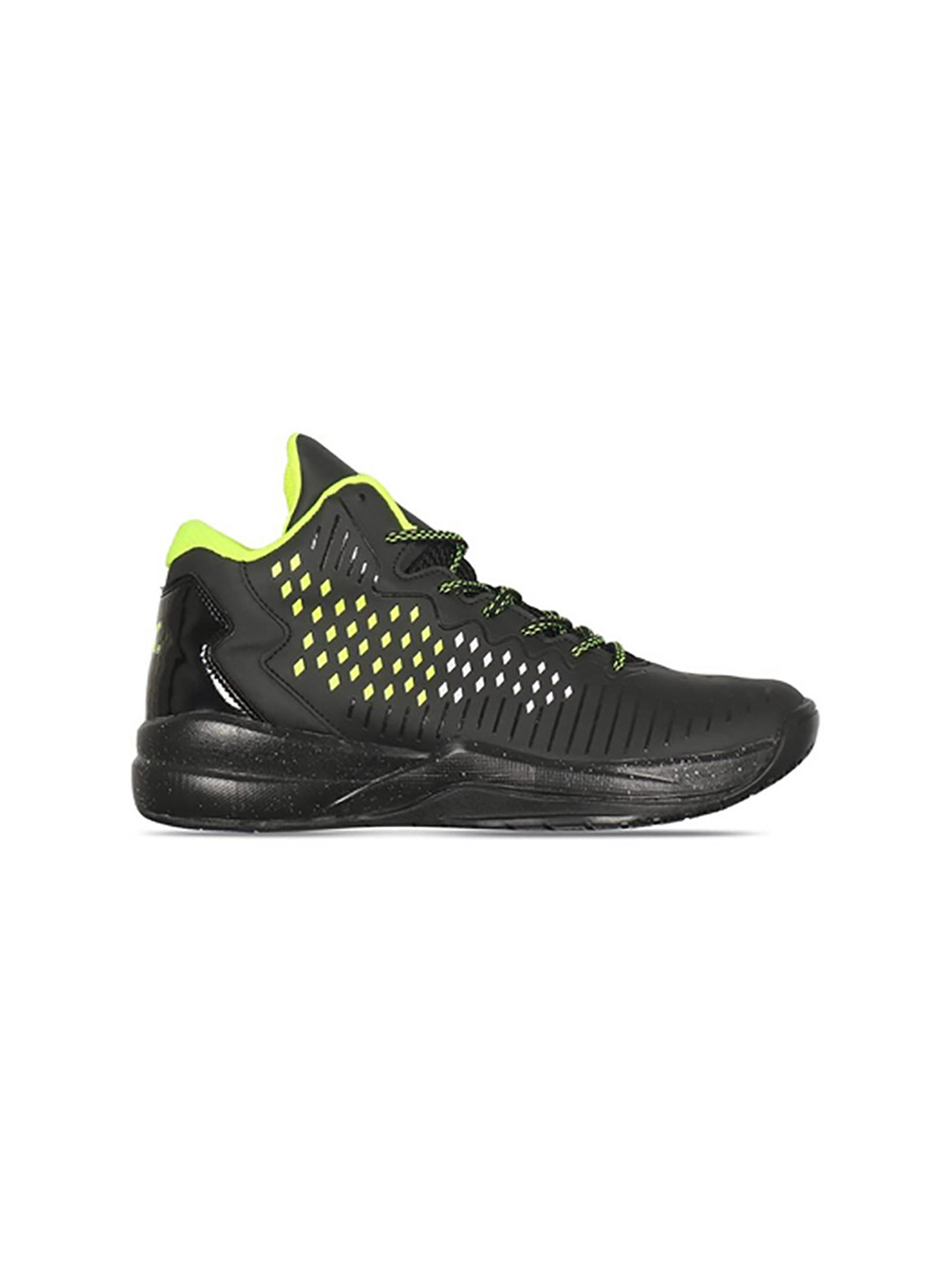 Vector X Bb 22 Black and Green Basketball Shoes (1)