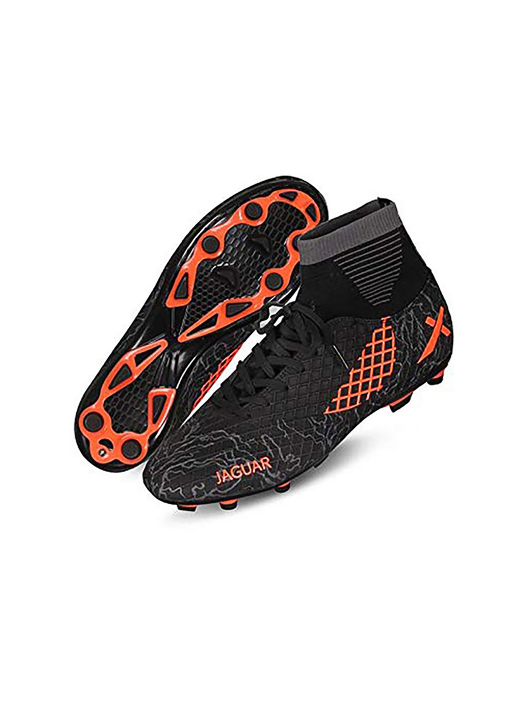Vector X Jaguar Black and Orange Football Studs (1)