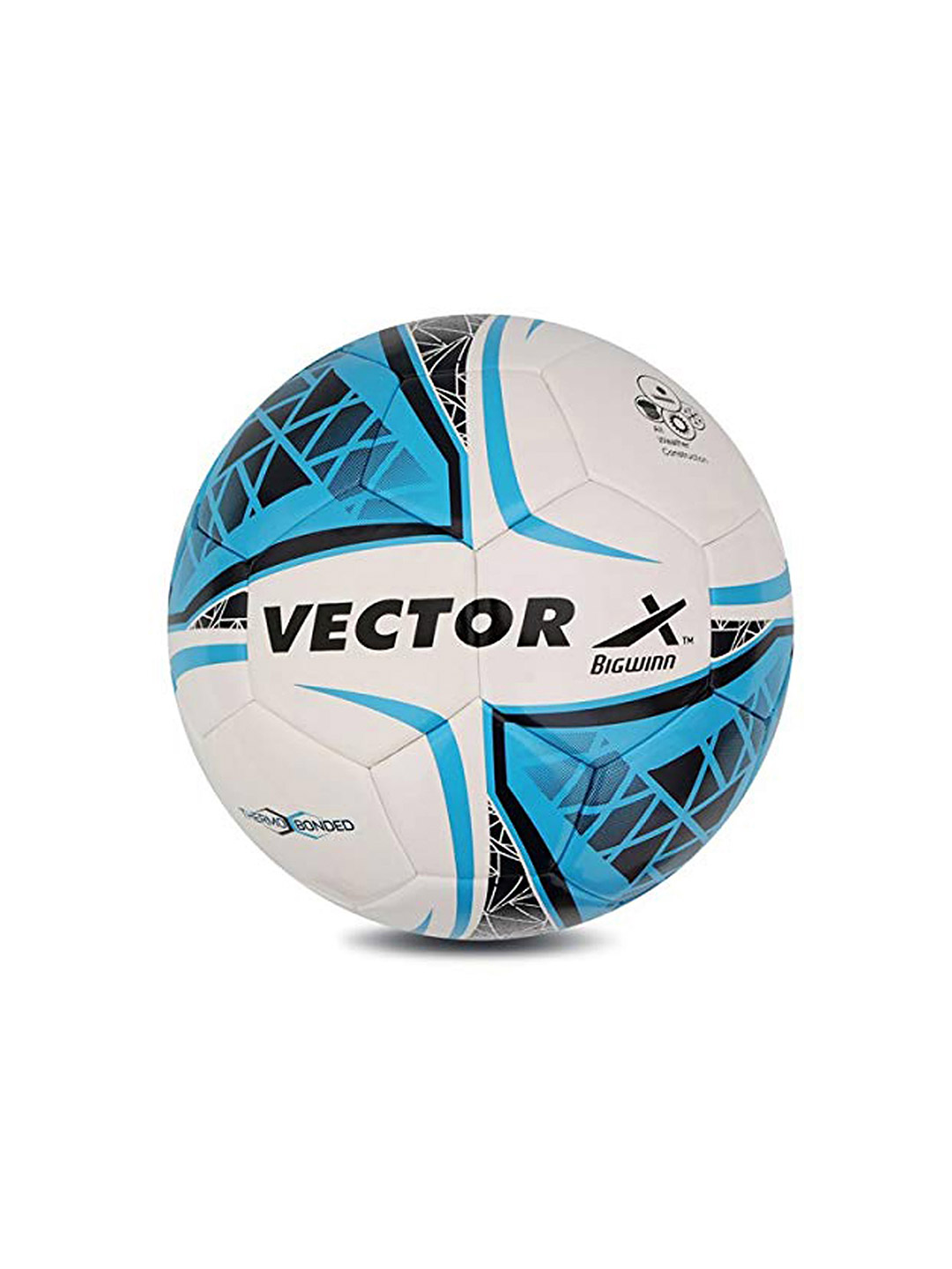 Vector X Thermo Bonded Bigwinn White and Blue Football (1)