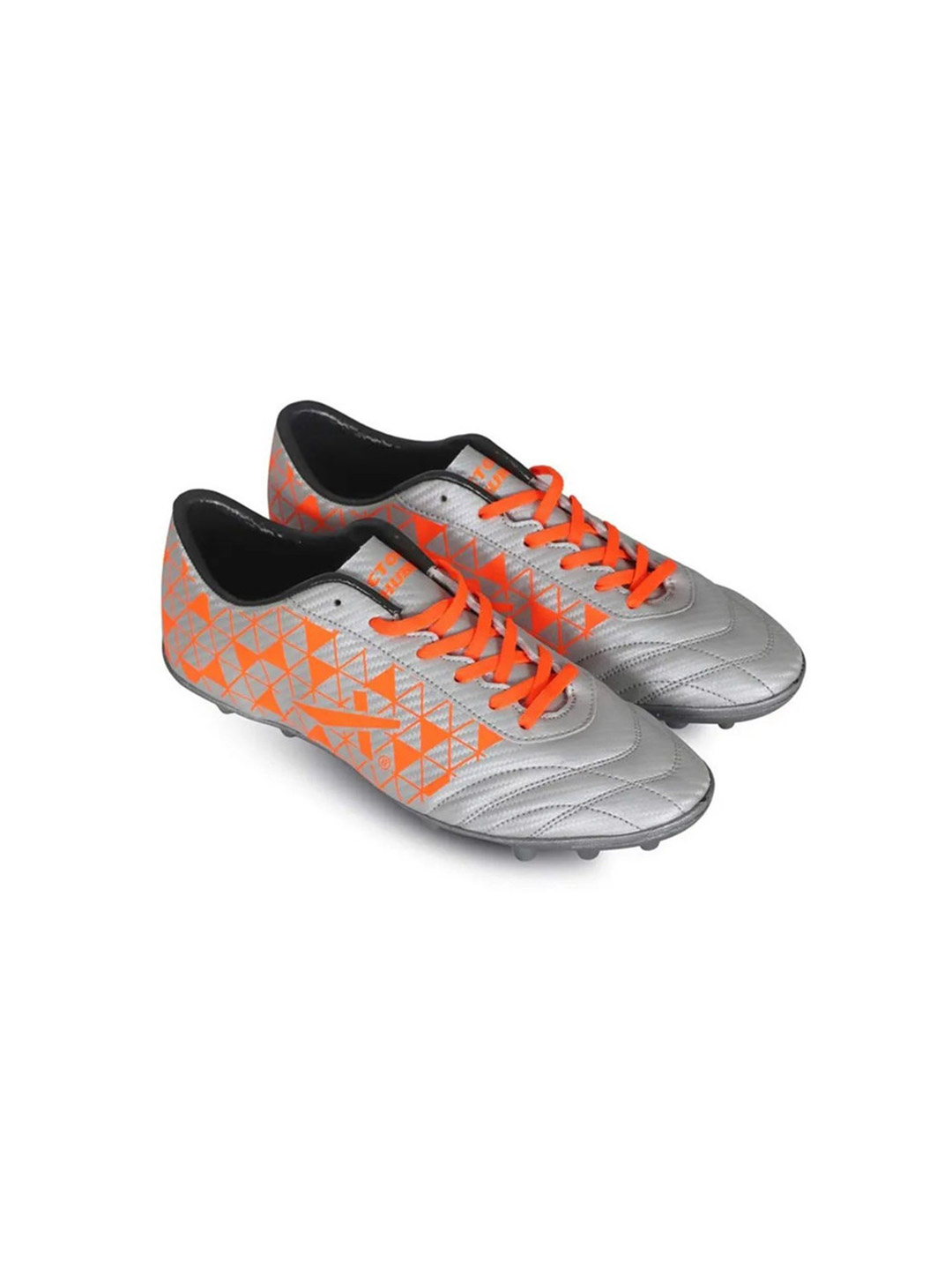 Vector X Thunder Grey and Orange Football Shoes (1)
