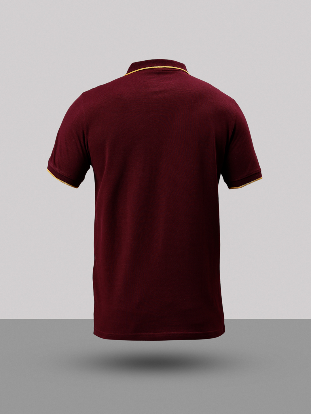 West Indies ICC Men's T20 WC-24 Maroon and White Colourblocked Half Sleeves Polo Collar Cotton T-Shirt (9)