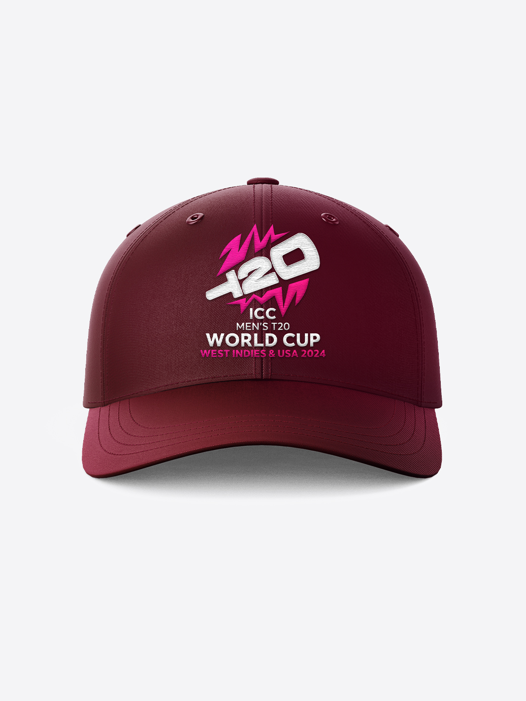 West Indies ICC Men's T20 WC-24 Red Embroidered Team West Indies Baseball Cap (2)