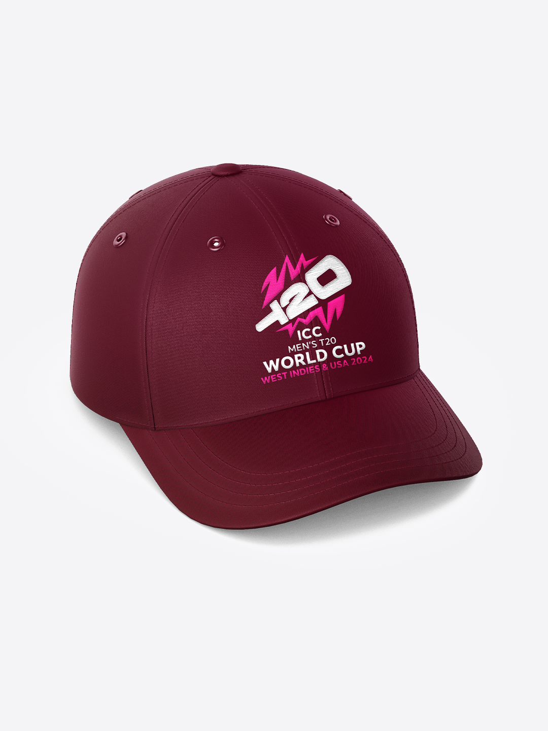 West Indies ICC Men's T20 WC-24 Red Embroidered Team West Indies Baseball Cap (3)