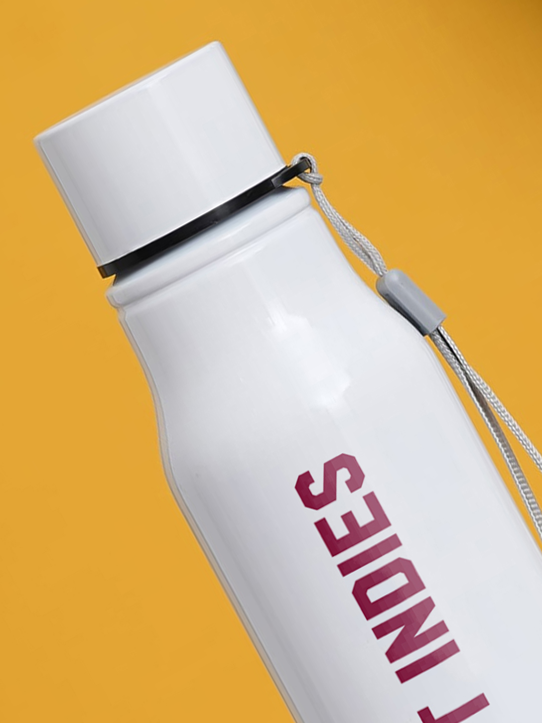 West Indies ICC Men's T20 WC-24 Team West Indies White and Pink Printed Single Walled Stainless Steel Water Bottle - 750 (3)