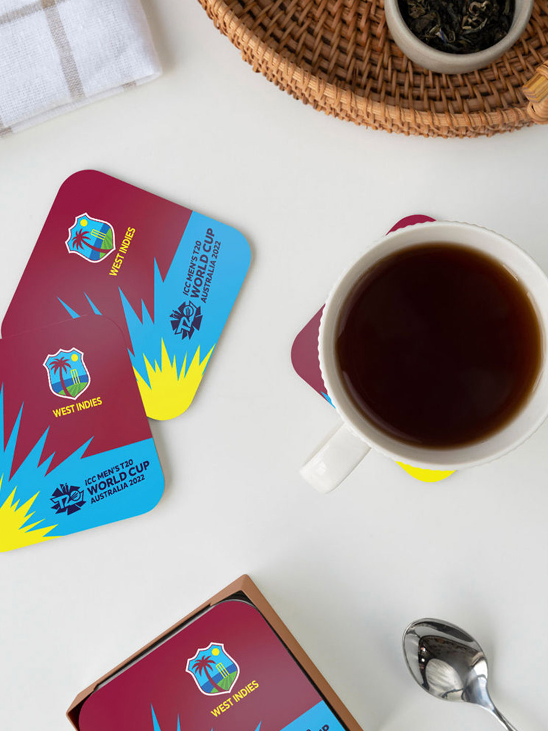 West Indies Team West Indies ICC T20 Square Coaster (3)