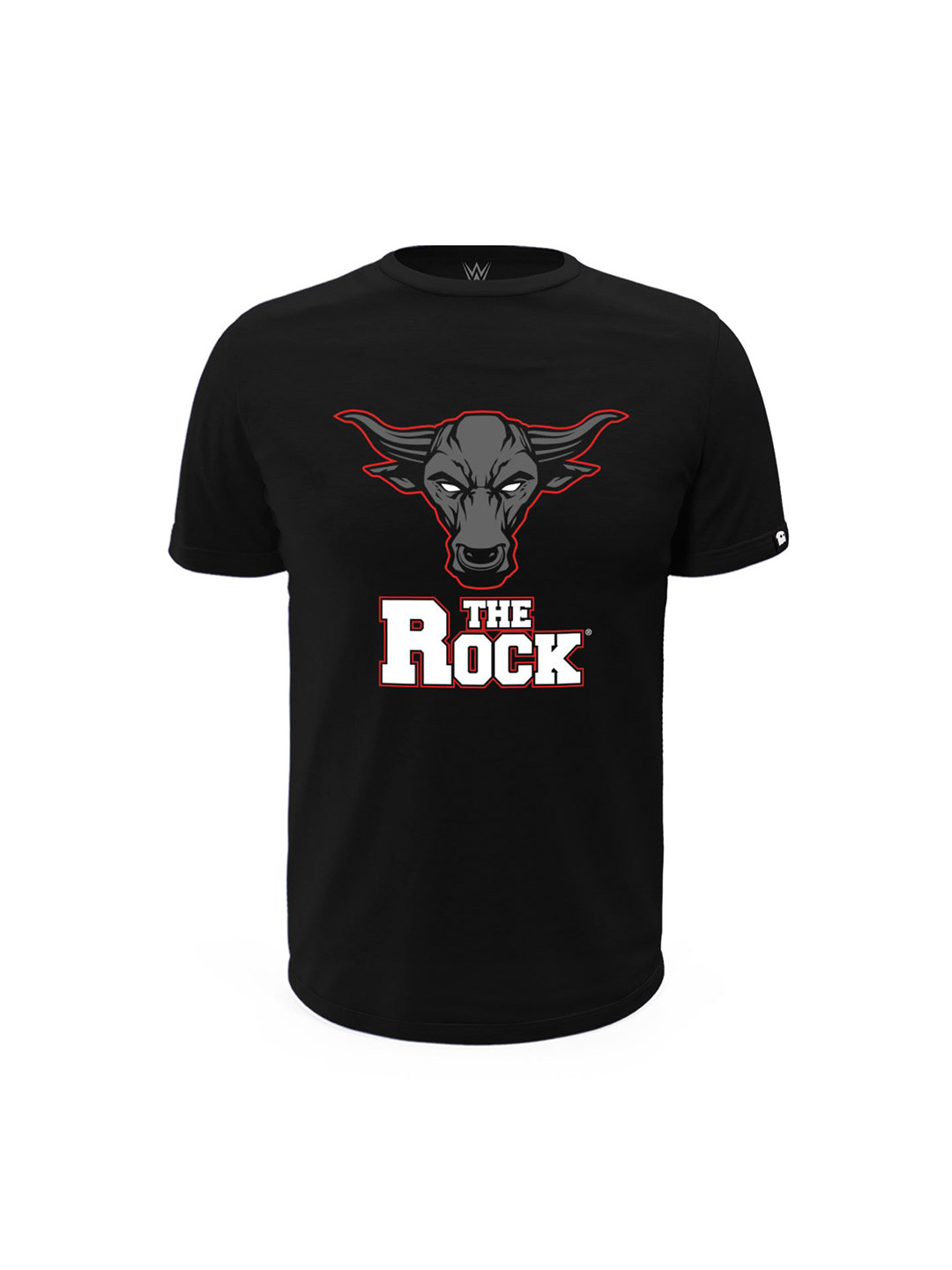 WWE WWE The Rock Men's Regular Fit Logo T-shirt (1)