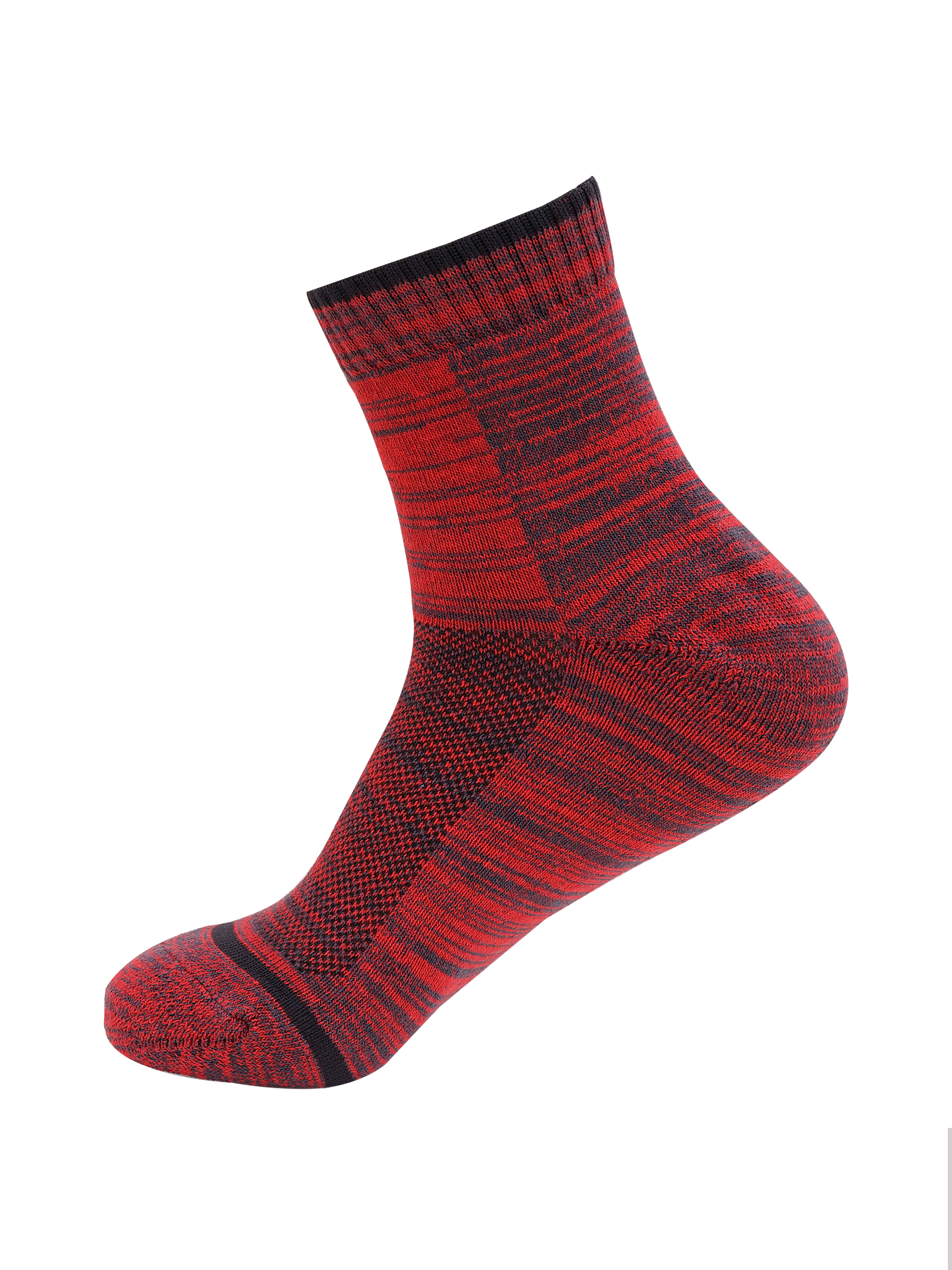 Y&S Unisex Multi-Coloured Half Terry Ankle Length Cotton Sports Socks - Pack of 3 (4)