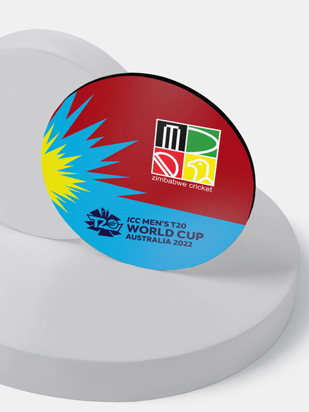 Zimbabwe Team Zimbabwe ICC T20 Circle Coaster (4)