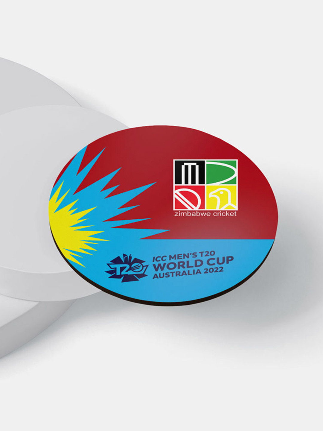 Zimbabwe Team Zimbabwe ICC T20 Circle Coaster (6)