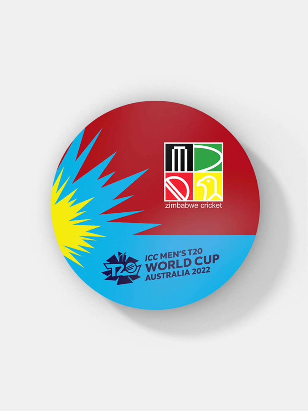 Zimbabwe Team Zimbabwe ICC T20 Circle Coaster (1)