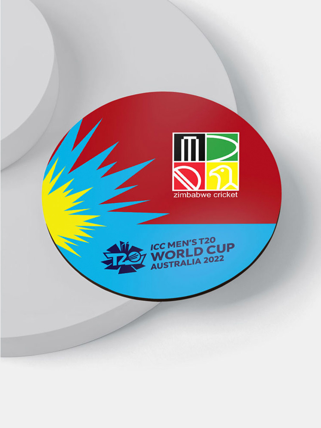 Zimbabwe Team Zimbabwe ICC T20 Circle Coaster (2)